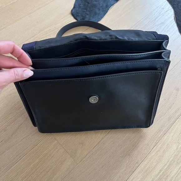 Rebecca Minkoff Black Suede and Leather Crossbody Bag - Picture 2 of 16